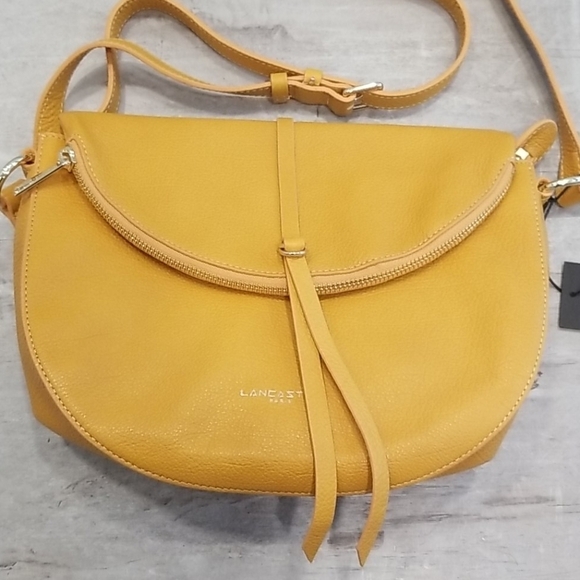 💕LANCASTER PARIS💕 Dune Shoulder Bag Saffron - Picture 7 of 16
